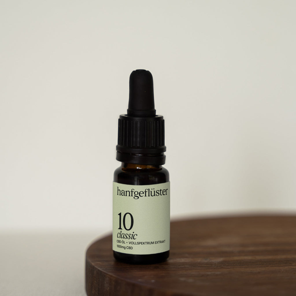 Hanfgeflüster Vollspektrum CBD Öl 10% Moodbild